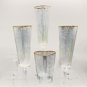 TikTok famous heart shaped champagne flutes